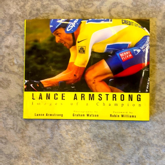 Lance Armstrong, images of a champion photo & coffee table book. Born to run set - Picture 2 of 11